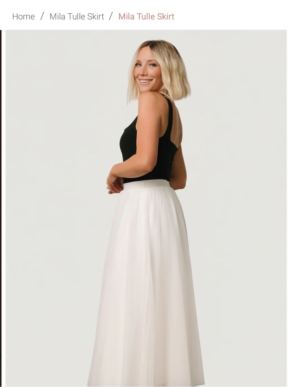 Baltic Born White Maxi Tulle Skirt - Picture 2 of 7